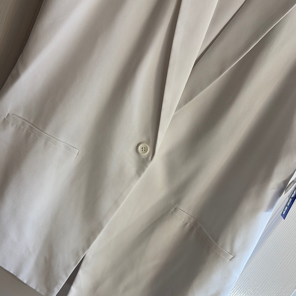 Peter Nygard Sz 14 Sleeveless Blazer Vest slit back & still stitched pockets! - Picture 4 of 13